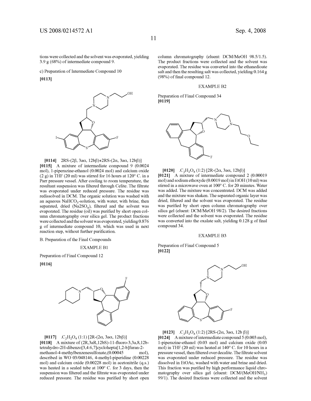 Selected Tetracyclic Tetrahydrofuran Derivatives Containing a Cyclic Amine Side Chain - diagram, schematic, and image 12