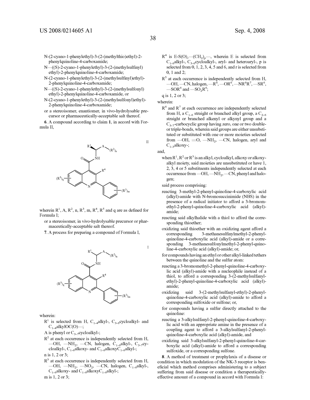 Alkyl Sulfoxide Quinolines as Nk-3 Receptor Ligands - diagram, schematic, and image 39