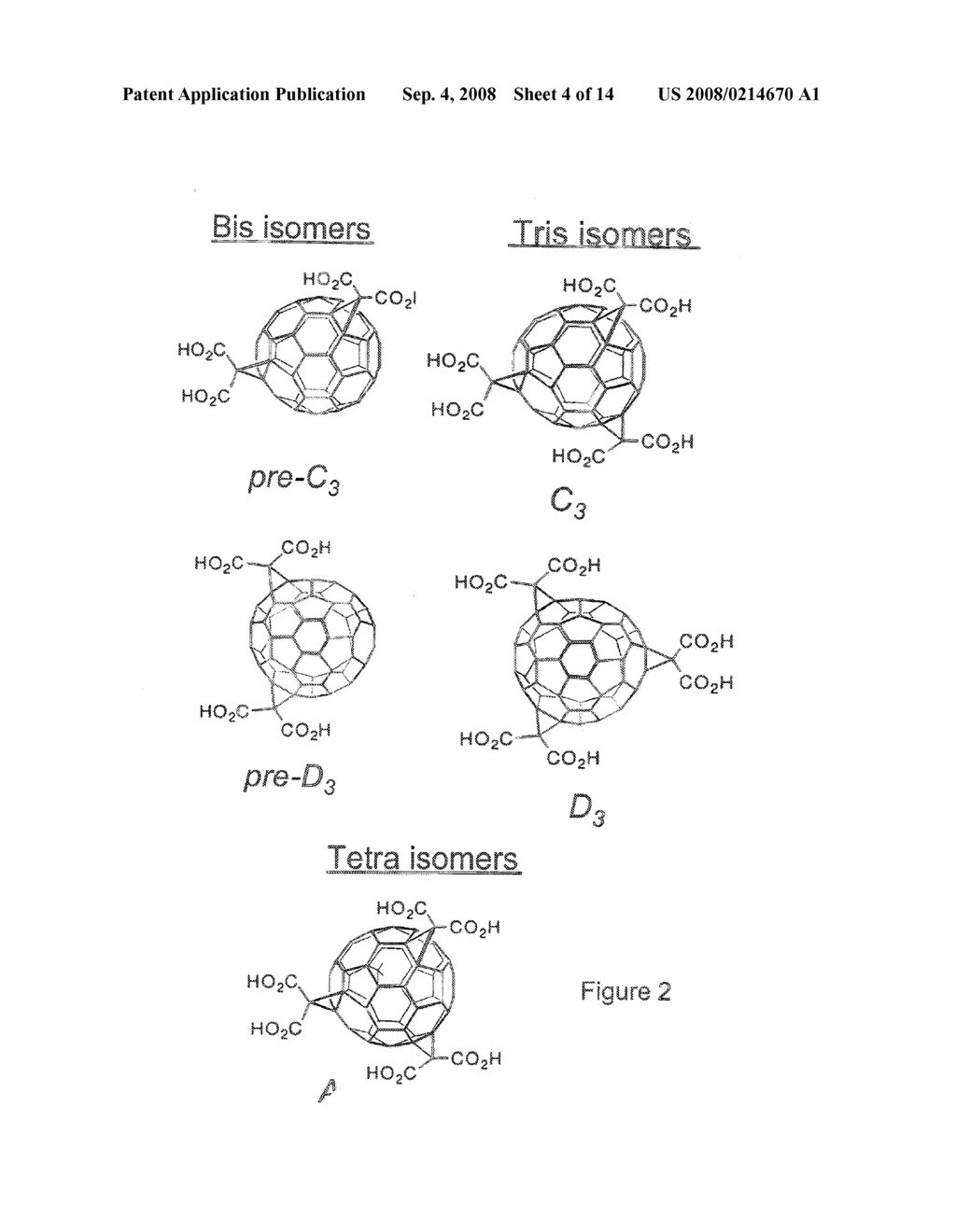 Therapeutic Malonic Acid/Acetic Acid C60 Tri-Adducts of Buckminsterfullerene and Methods Related Thereto - diagram, schematic, and image 05