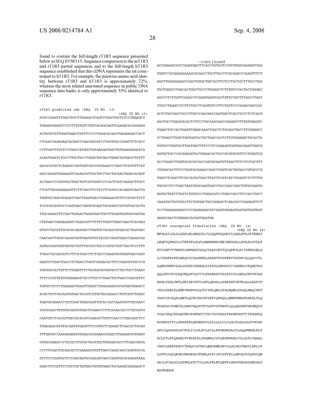 HUMAN T1R2 TASTE RECEPTOR POLYPEPTIDES - diagram, schematic, and image 34