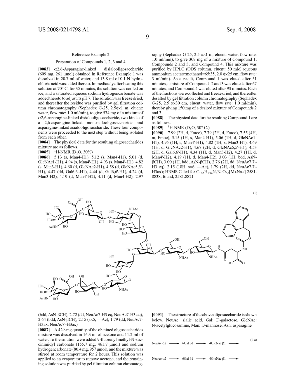 Sugar chain asparagine derivatives, sugar chain asparagine, sugar chain and processes for producing these - diagram, schematic, and image 10