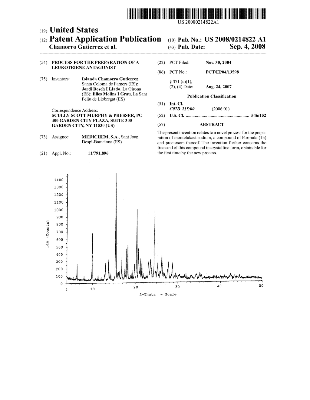 Process For the Preparation of a Leukotriene Antagonist - diagram, schematic, and image 01