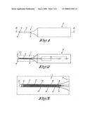 Needle or catheter for the thermal coagulation of blood vessels diagram and image