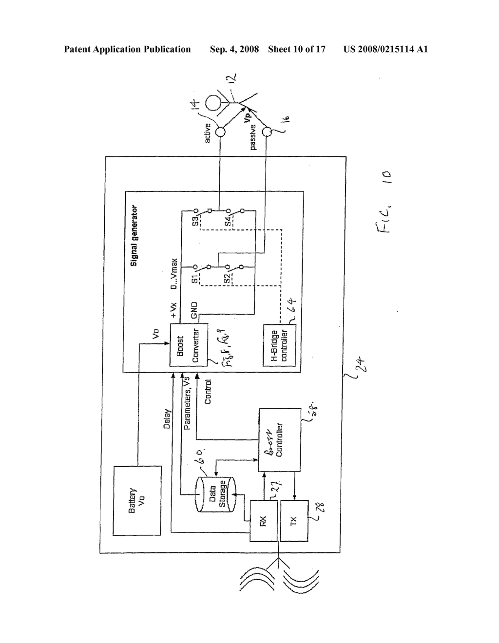 Apparatus And Method For The Cardio-Synchronized Stimulation Of Skeletal Or Smooth Muscles - diagram, schematic, and image 11