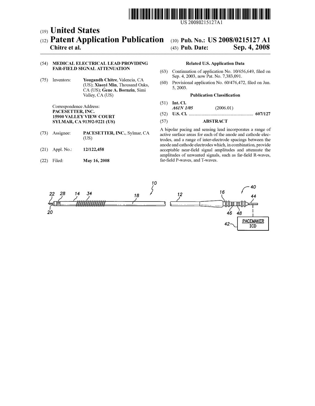 Medical Electrical Lead Providing Far-Field Signal Attenuation - diagram, schematic, and image 01