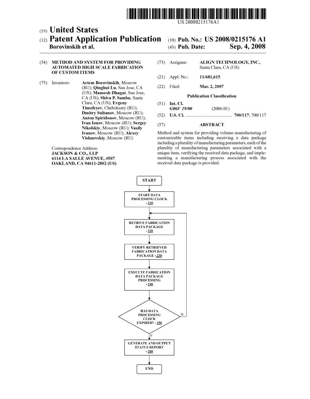 METHOD AND SYSTEM FOR PROVIDING AUTOMATED HIGH SCALE FABRICATION OF CUSTOM ITEMS - diagram, schematic, and image 01