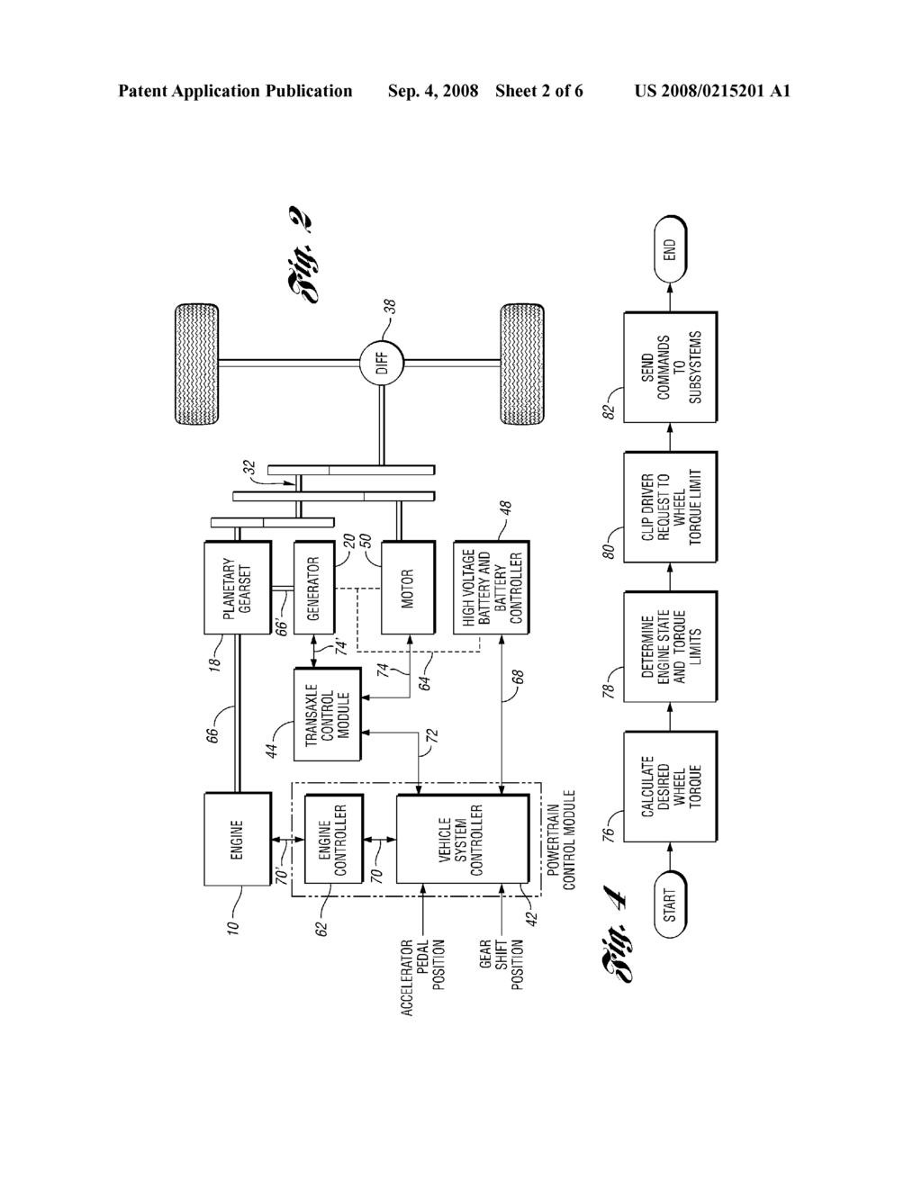 Method for Controlling a Hybrid Electric Vehicle Powertrain with Divided Power Flow Paths - diagram, schematic, and image 03