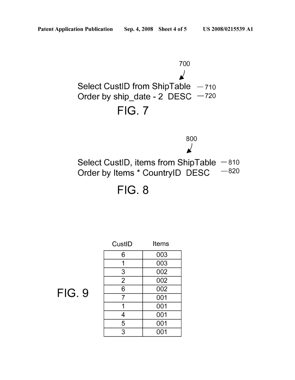 DATA ORDERING FOR DERIVED COLUMNS IN A DATABASE SYSTEM - diagram, schematic, and image 05