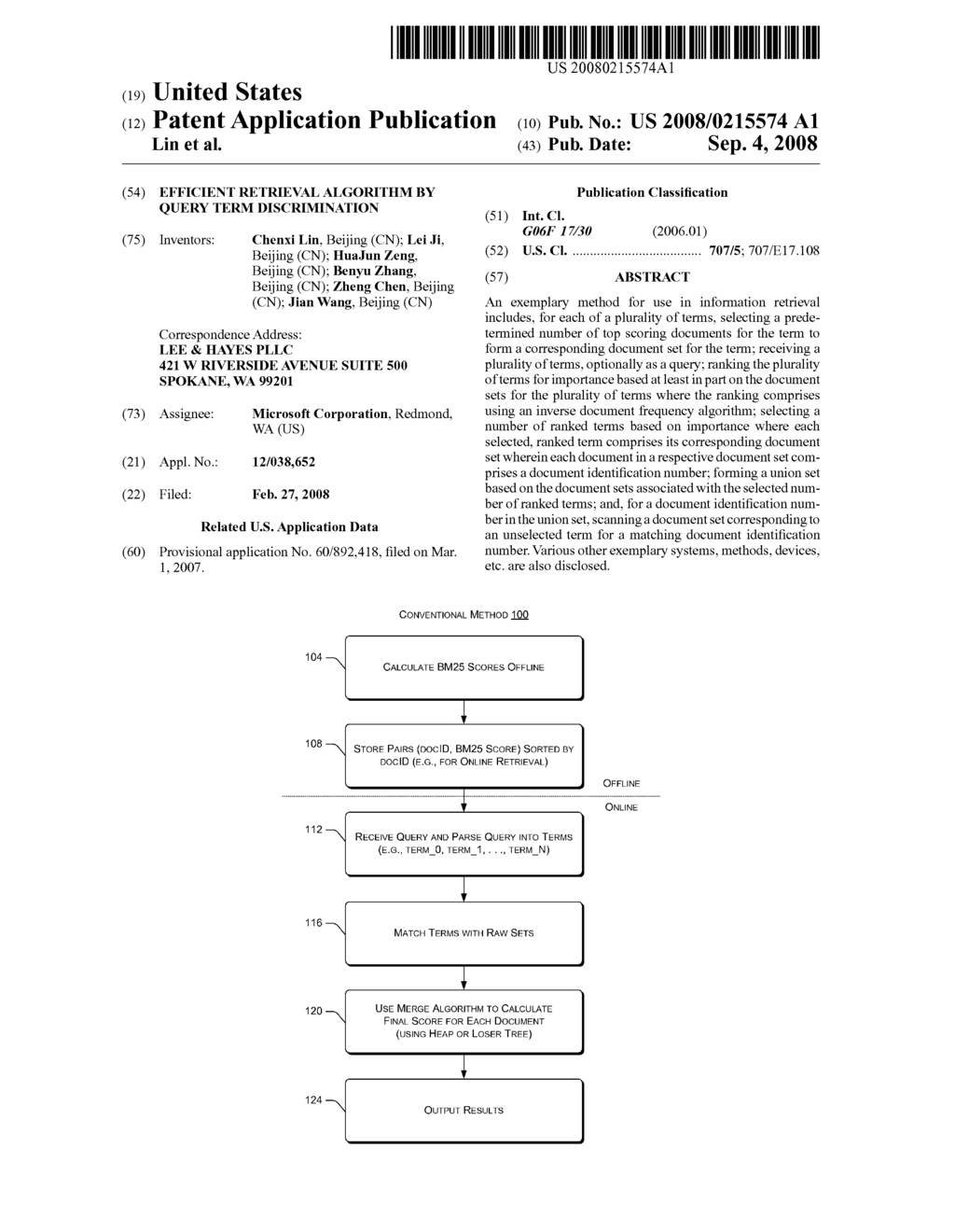 Efficient Retrieval Algorithm by Query Term Discrimination - diagram, schematic, and image 01