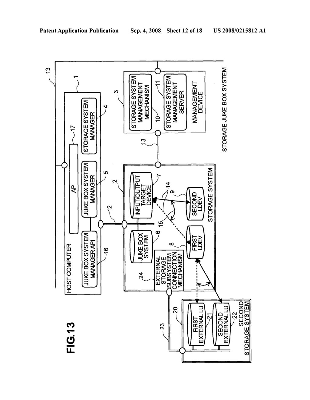 Storage system having dynamic volume allocation function - diagram, schematic, and image 13