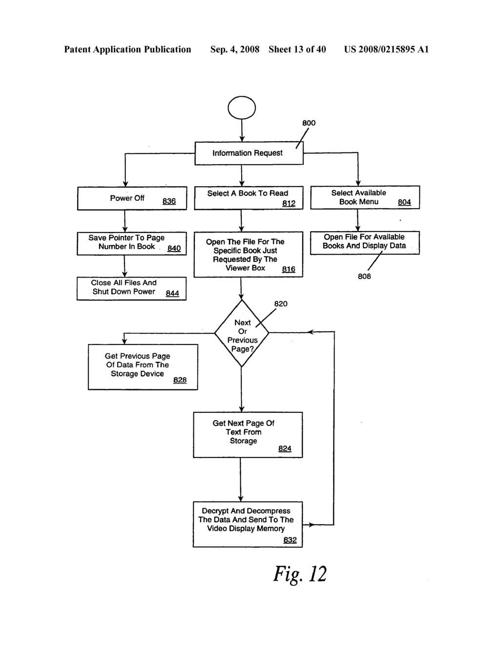 Electronic book secure communication with home subsystem - diagram, schematic, and image 14