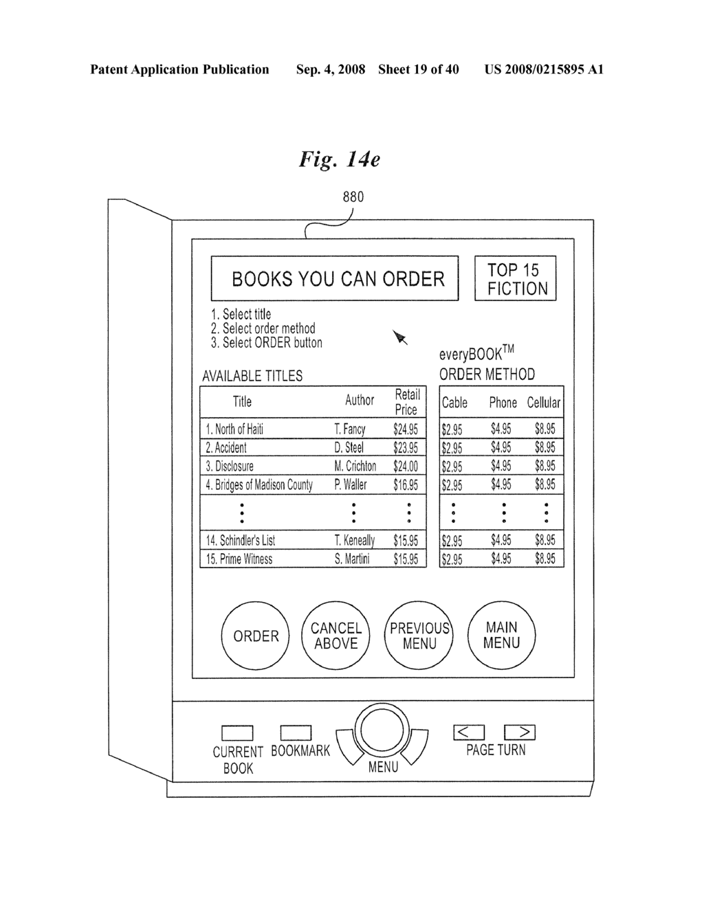 Electronic book secure communication with home subsystem - diagram, schematic, and image 20