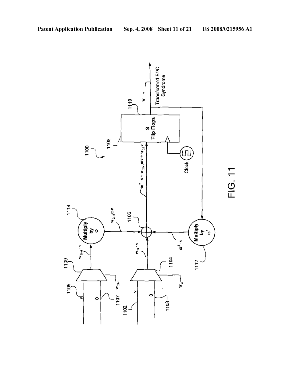 COMPUTING AN ERROR DETECTION CODE SYNDROME BASED ON A CORRECTION PATTERN - diagram, schematic, and image 12