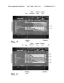 Device For Processing Electronic Program Guide Data to be Displayed by an Electronic Equipment Within Pages Associated to Time References diagram and image