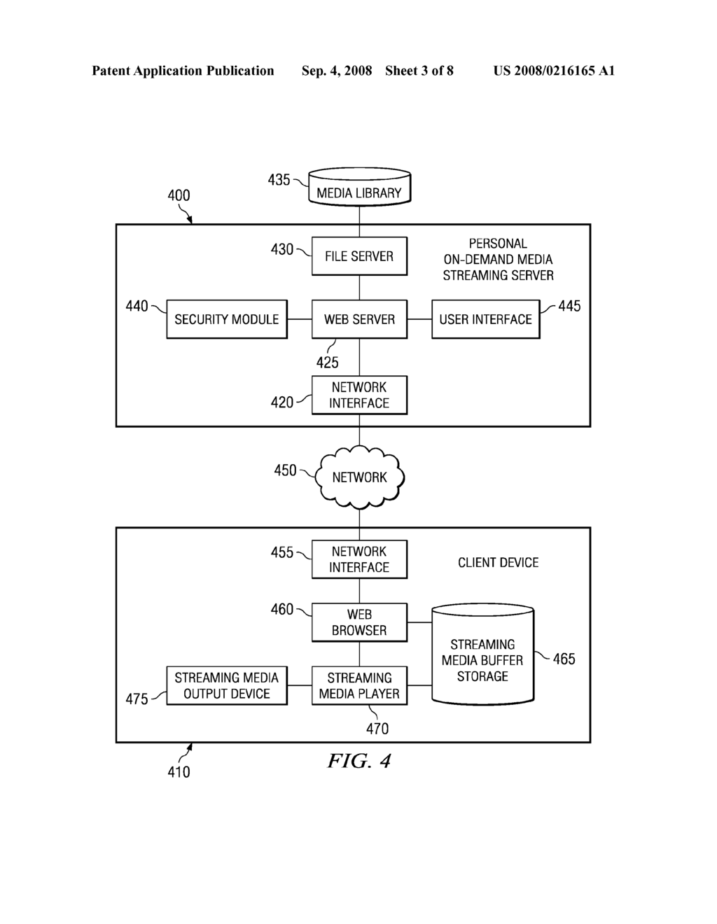 Method and System for Providing On-Demand Media Streaming from a User's Own Library to a Receiving Device of the User - diagram, schematic, and image 04