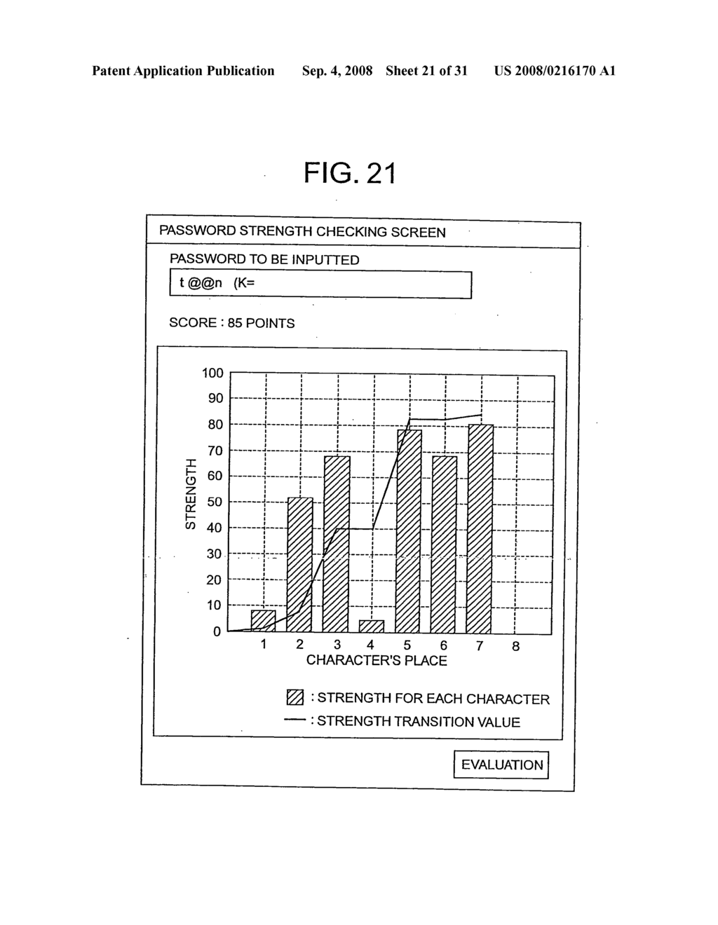 Password strength checking method and appartatus and program and recording medium thereof, password creation assisting method and program thereof, and password creating method and program thereof - diagram, schematic, and image 22