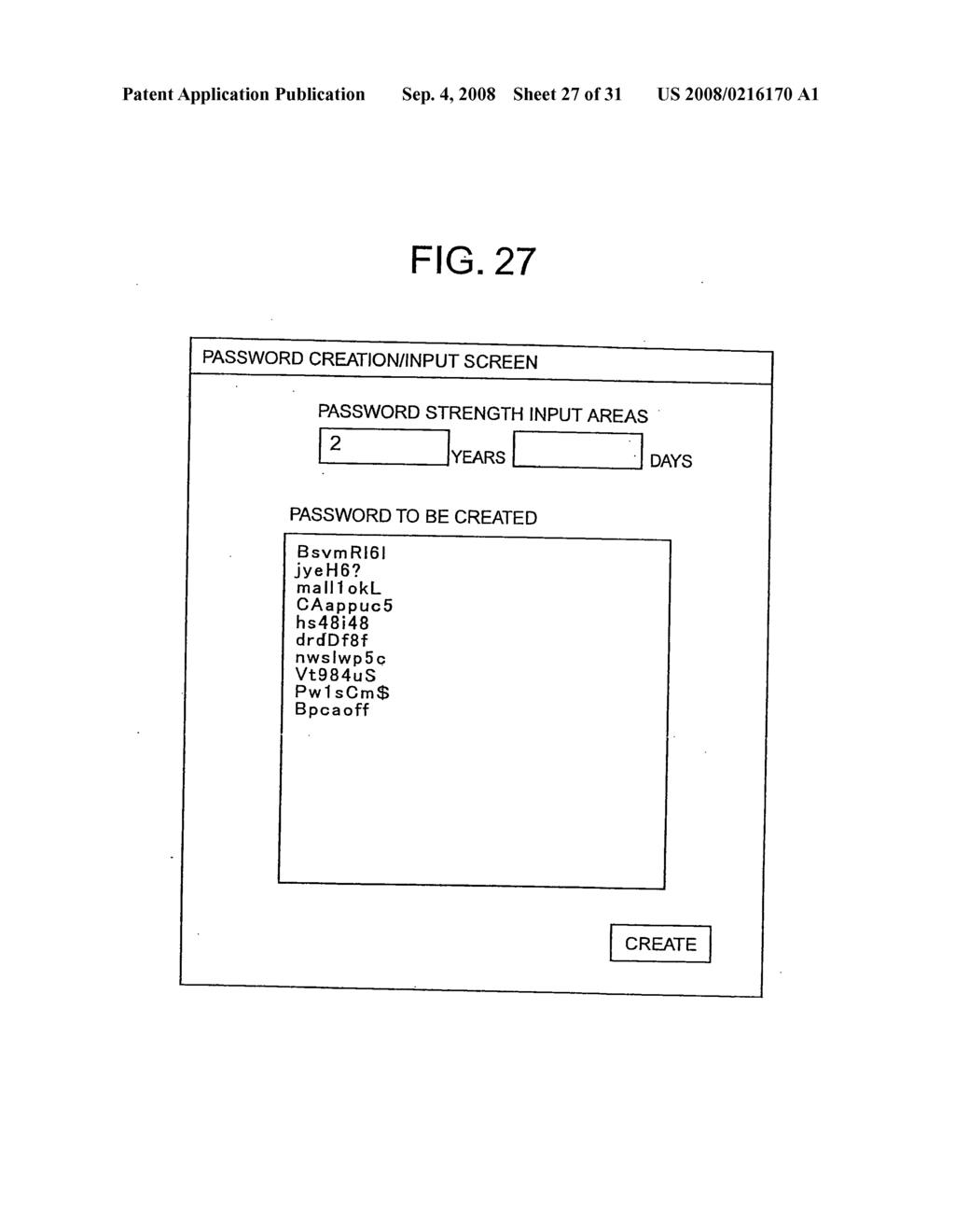 Password strength checking method and appartatus and program and recording medium thereof, password creation assisting method and program thereof, and password creating method and program thereof - diagram, schematic, and image 28