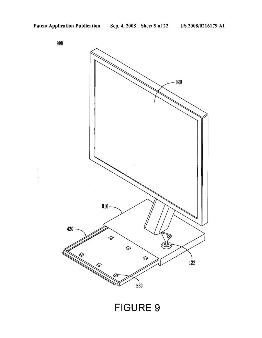 Computer chassis for improved security and connectivity of secured items - diagram, schematic, and image 10