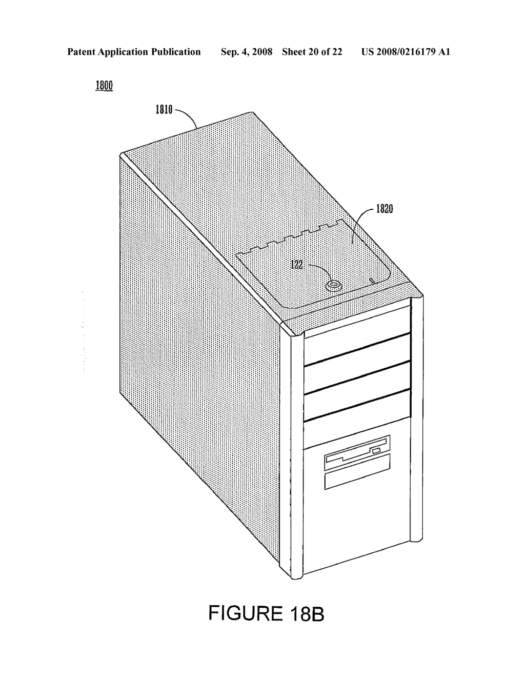 Computer chassis for improved security and connectivity of secured items - diagram, schematic, and image 21