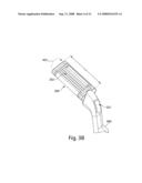 Ergonomic razor and blade assembly and device for storing and dispensing blade assemblies diagram and image