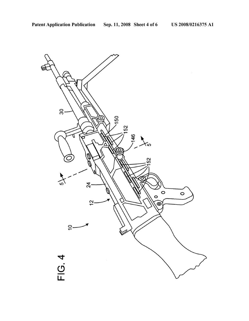 Light weight firearm and method of manufacturing - diagram, schematic, and image 05