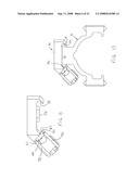 Three-Point Clamp for Firearm Mounting Rail diagram and image