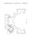 Three-Point Clamp for Firearm Mounting Rail diagram and image