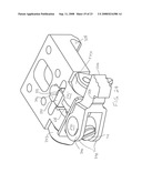 Three-Point Clamp for Firearm Mounting Rail diagram and image