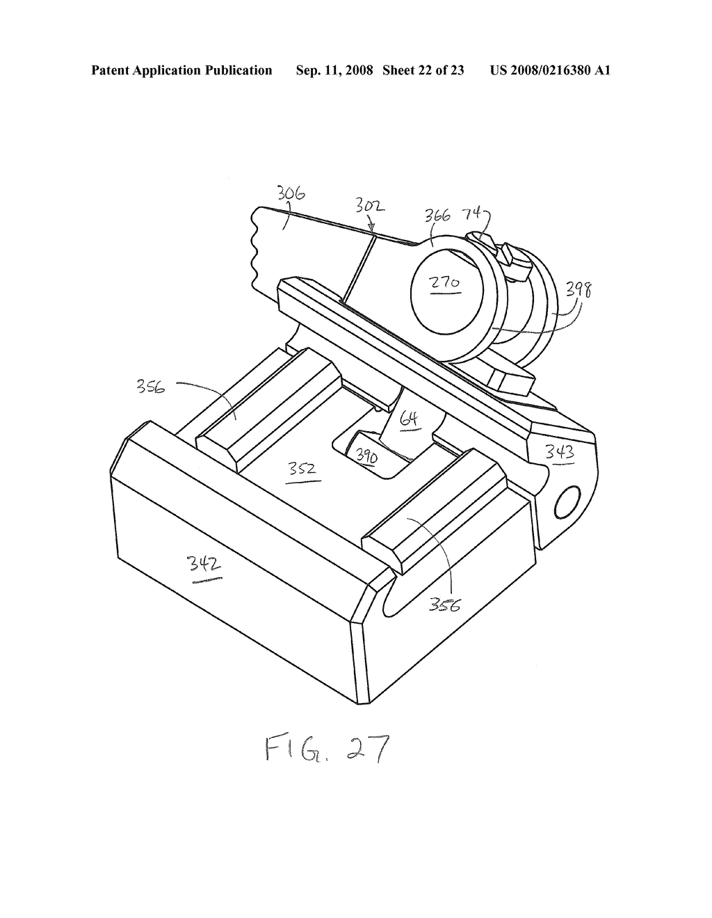 Three-Point Clamp for Firearm Mounting Rail - diagram, schematic, and image 23