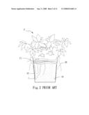 Plant culture container structure diagram and image