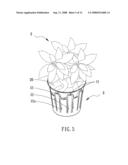 Plant culture container structure diagram and image