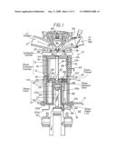 Internal combustion engine with auxiliary steam power recovered from waste heat diagram and image