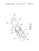 DOOR LOCK ASSEMBLY HAVING A PRESS BUTTON IN AN INNER HANDLE diagram and image