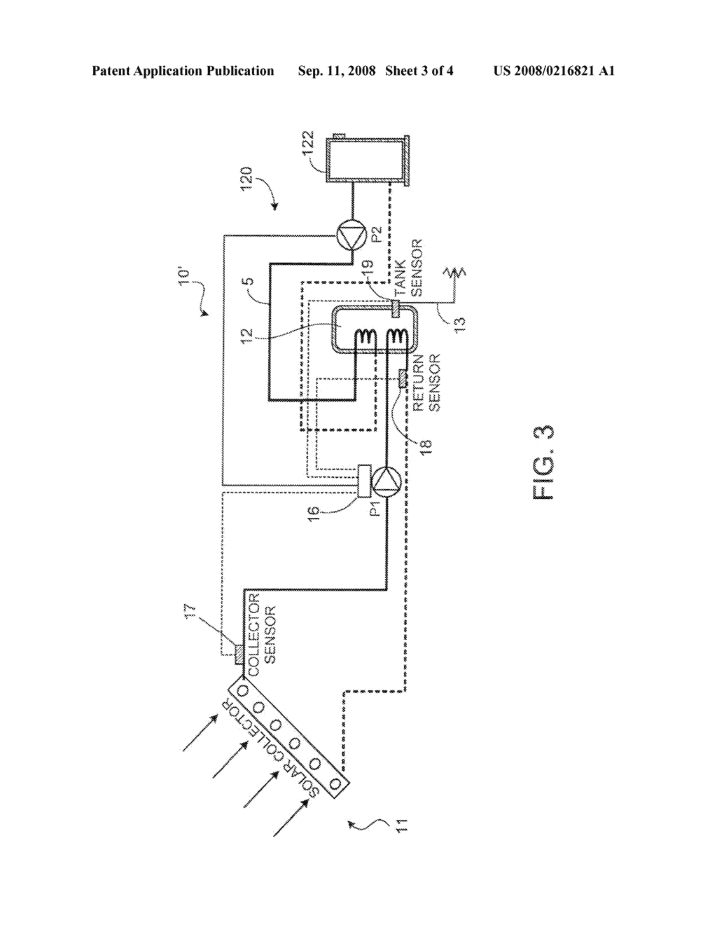 Solar heating systems with integrated circulator control - diagram, schematic, and image 04