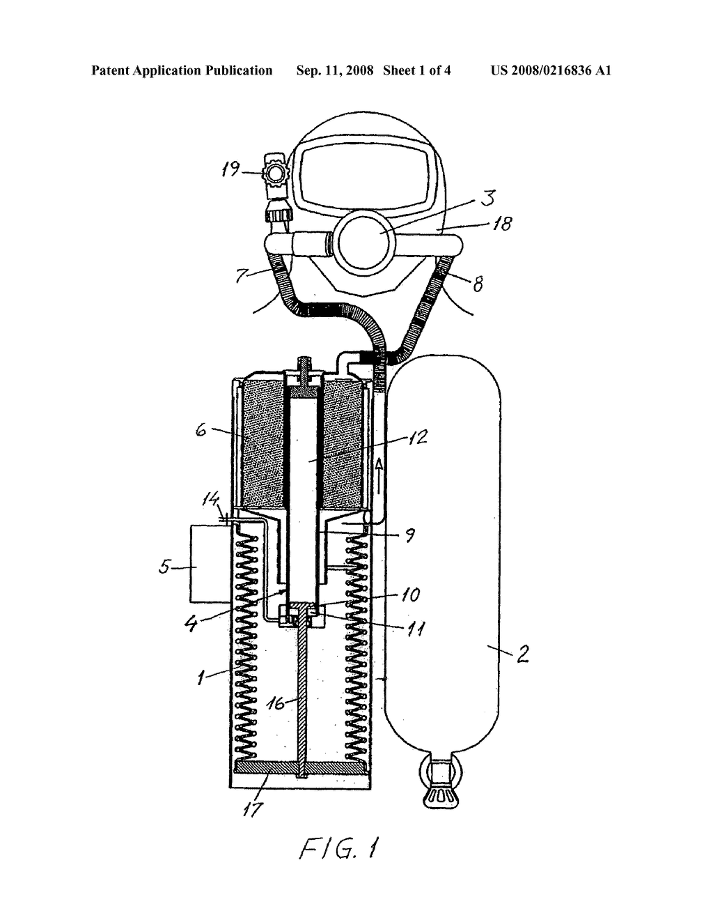 Portable Breathing Apparatus for Divers - diagram, schematic, and image 02