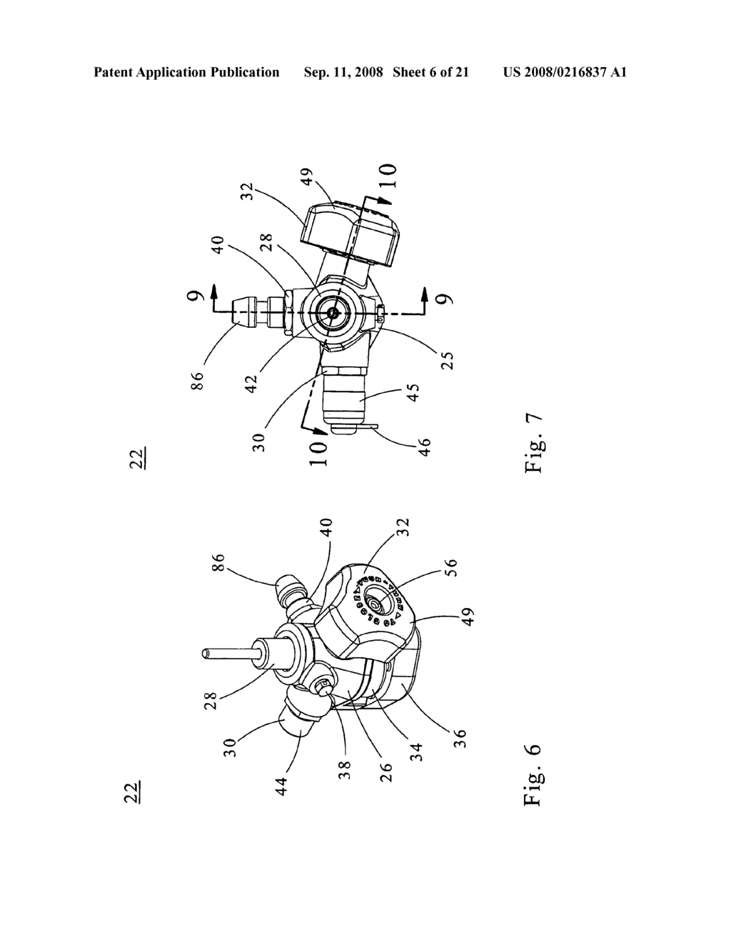 QUICK CONNECT PRESSURE REDUCER/CYLINDER VALVE FOR SELF CONTAINED BREATHING APPARATUS - diagram, schematic, and image 07