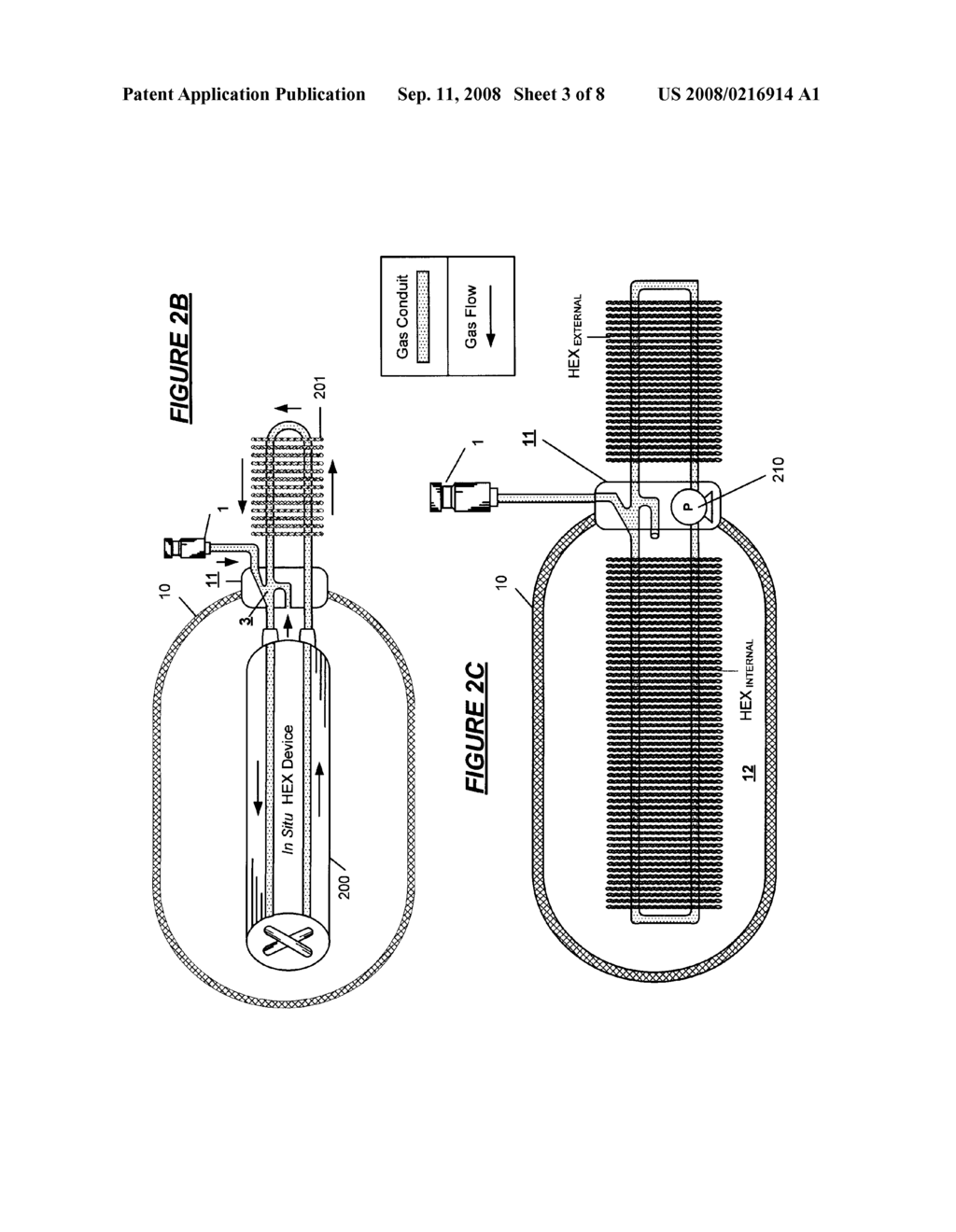 High Pressure Gas Tank Heat Management by Circulation of the Refueling Gas - diagram, schematic, and image 04