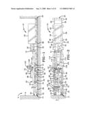 Auger boring machine with included pilot tube steering mechanism diagram and image