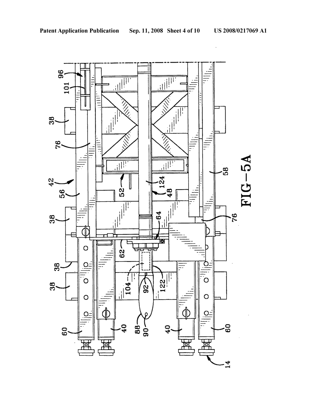 Auger boring machine with included pilot tube steering mechanism - diagram, schematic, and image 05