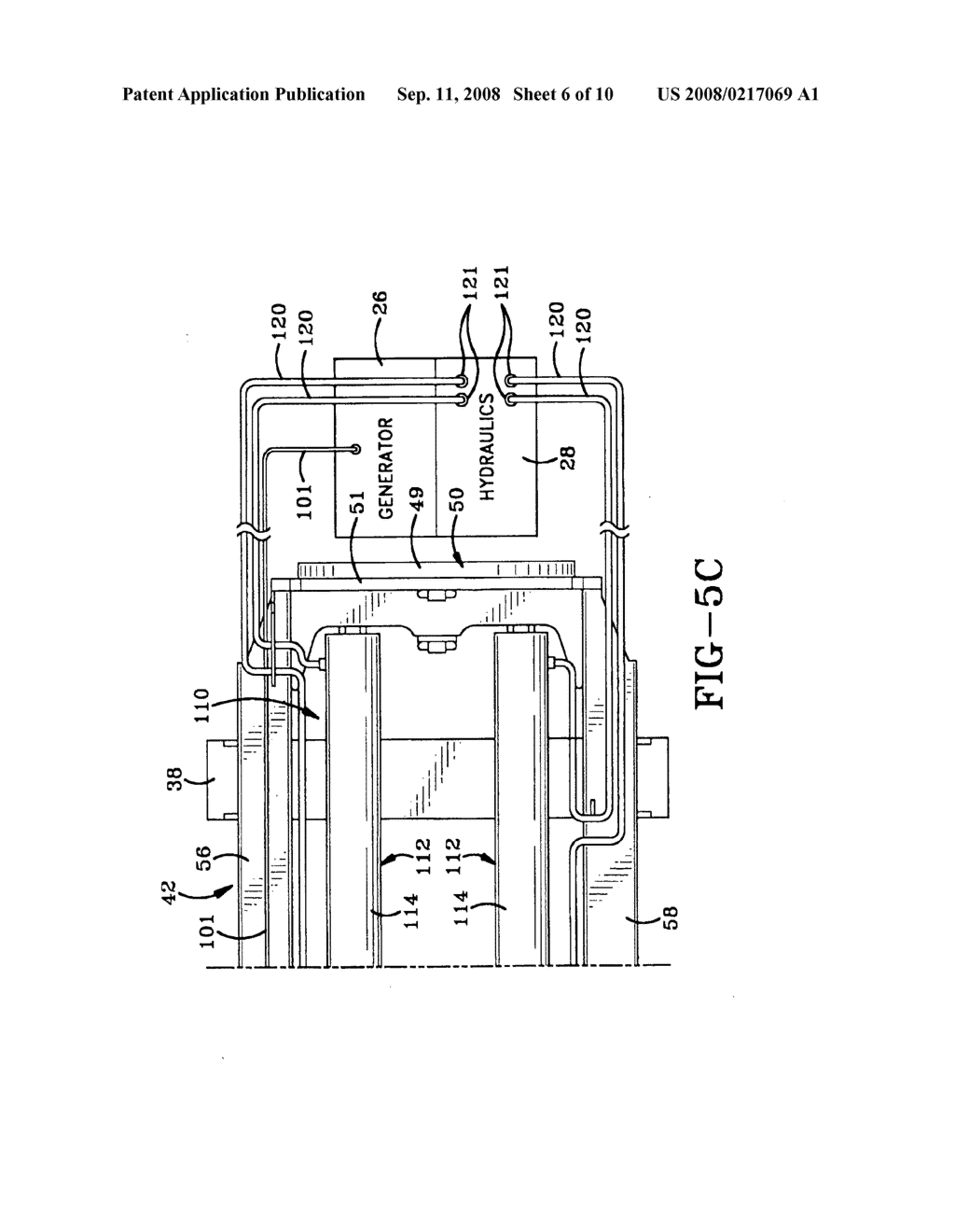 Auger boring machine with included pilot tube steering mechanism - diagram, schematic, and image 07