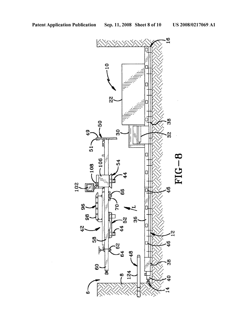 Auger boring machine with included pilot tube steering mechanism - diagram, schematic, and image 09