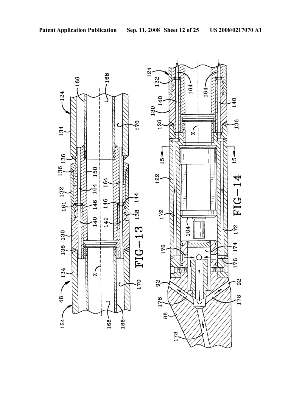 Method and apparatus for providing a continuous stroke auger boring machine - diagram, schematic, and image 13