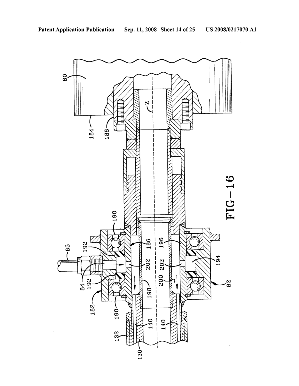 Method and apparatus for providing a continuous stroke auger boring machine - diagram, schematic, and image 15