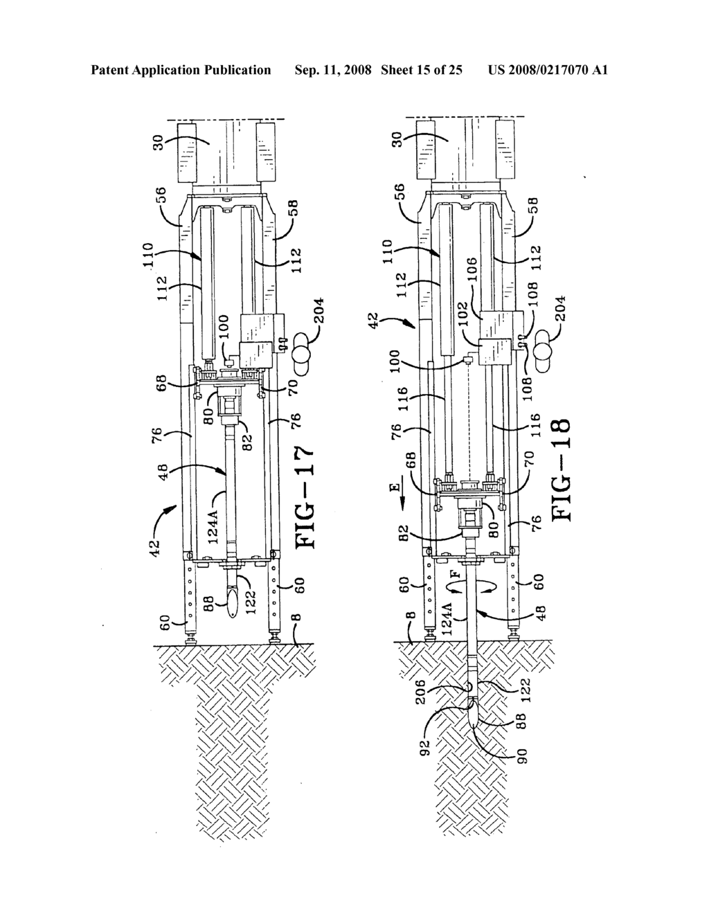 Method and apparatus for providing a continuous stroke auger boring machine - diagram, schematic, and image 16