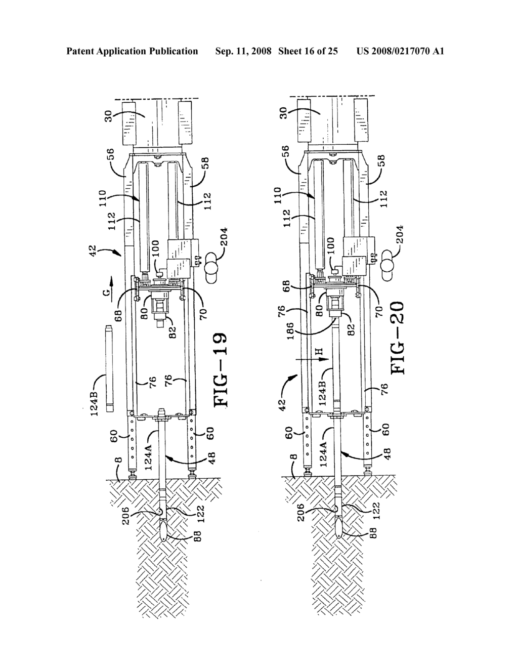 Method and apparatus for providing a continuous stroke auger boring machine - diagram, schematic, and image 17