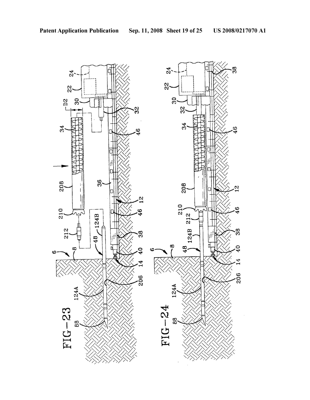 Method and apparatus for providing a continuous stroke auger boring machine - diagram, schematic, and image 20