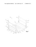 MODULAR AND CUSTOMIZABLE RETURNABLE RACK SYSTEM AND METHOD diagram and image