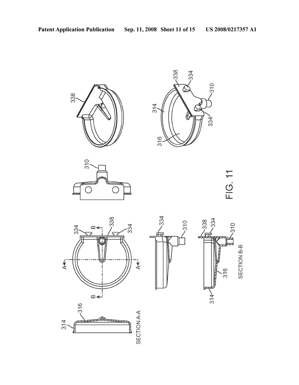 SANITARY COLLECTION DEVICE FOR USE WITH A BEVERAGE DISPENSER - diagram, schematic, and image 12