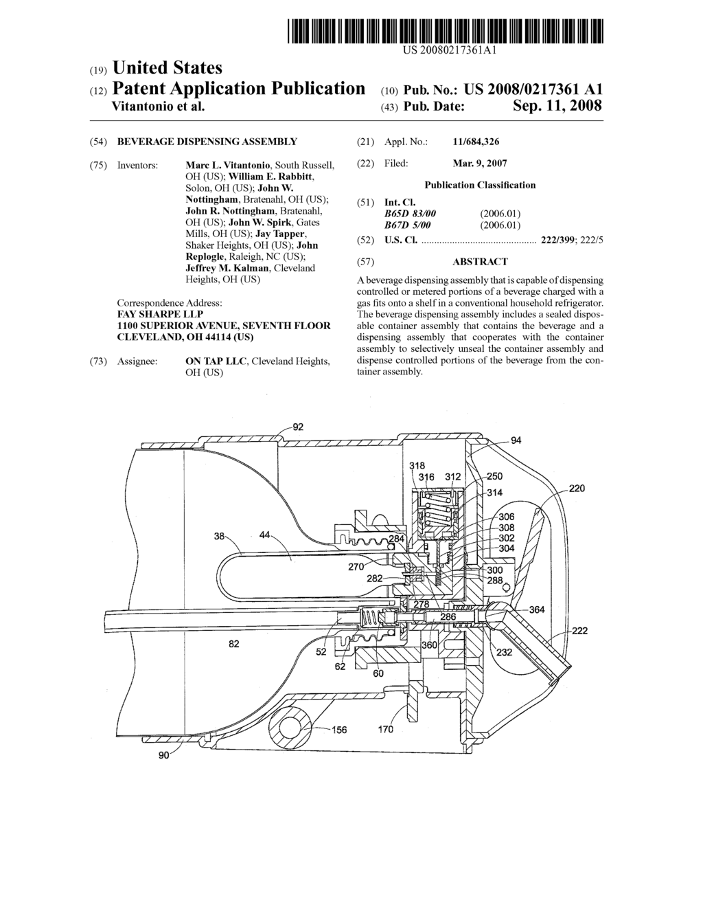 BEVERAGE DISPENSING ASSEMBLY - diagram, schematic, and image 01