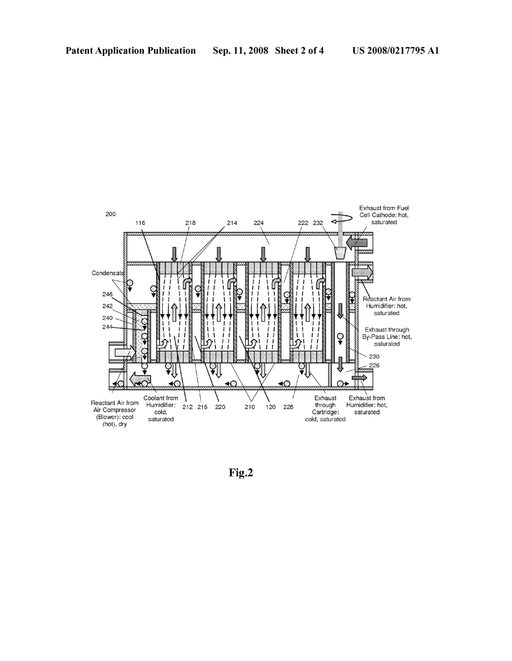 HUMIDIFIER DEVICE FOR FUEL CELL - diagram, schematic, and image 03